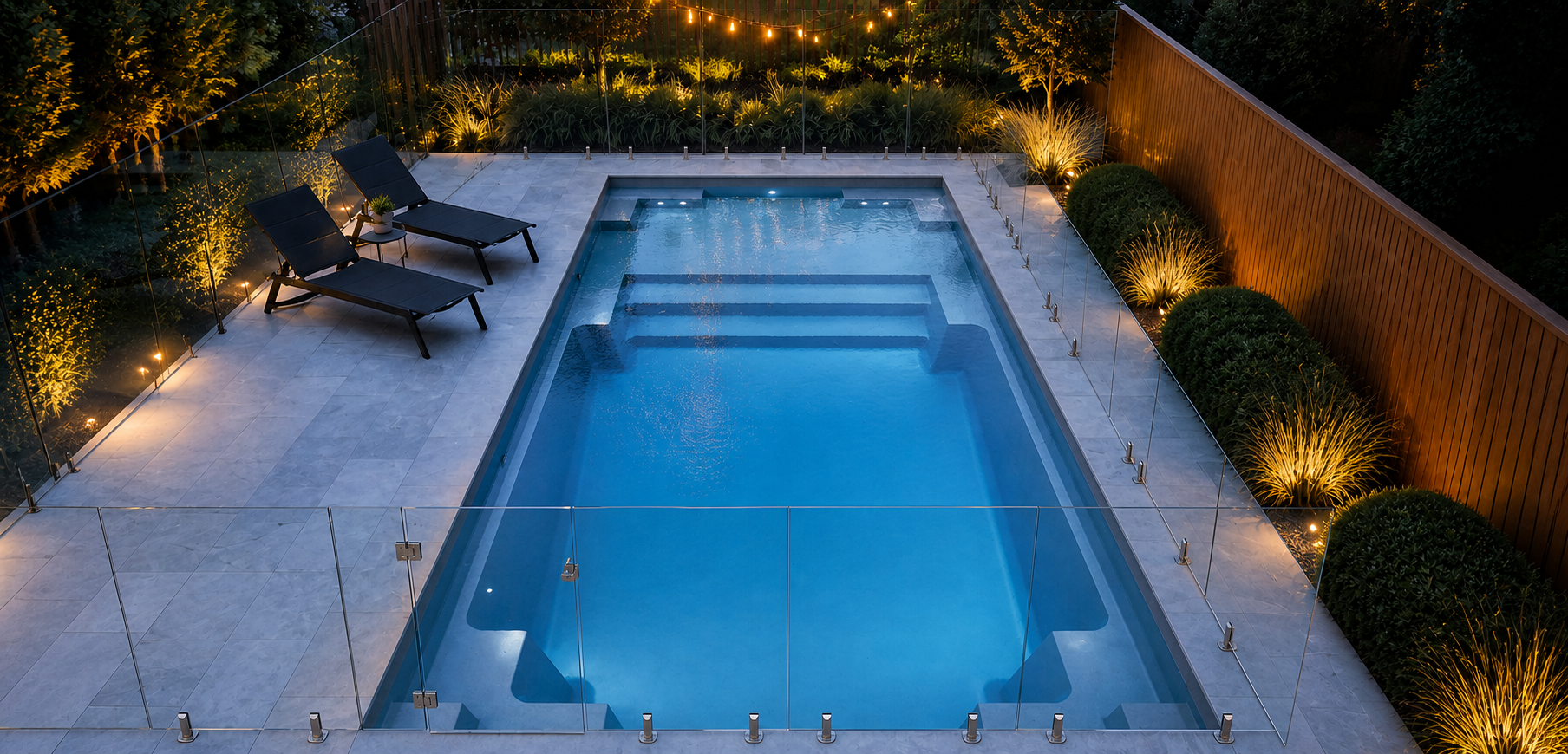 The Echo fibreglass swimming pool