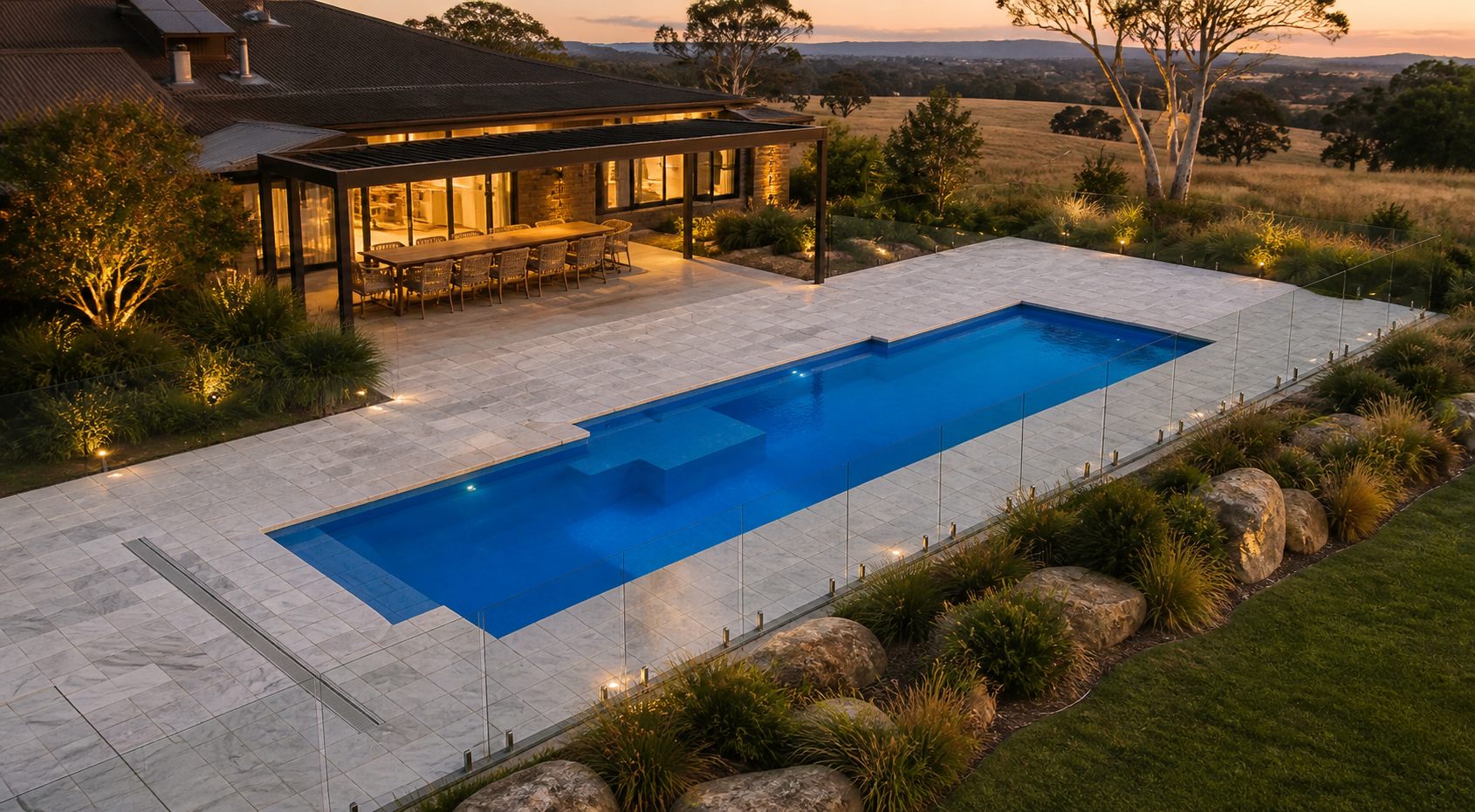 The Eternal fibreglass swimming pool