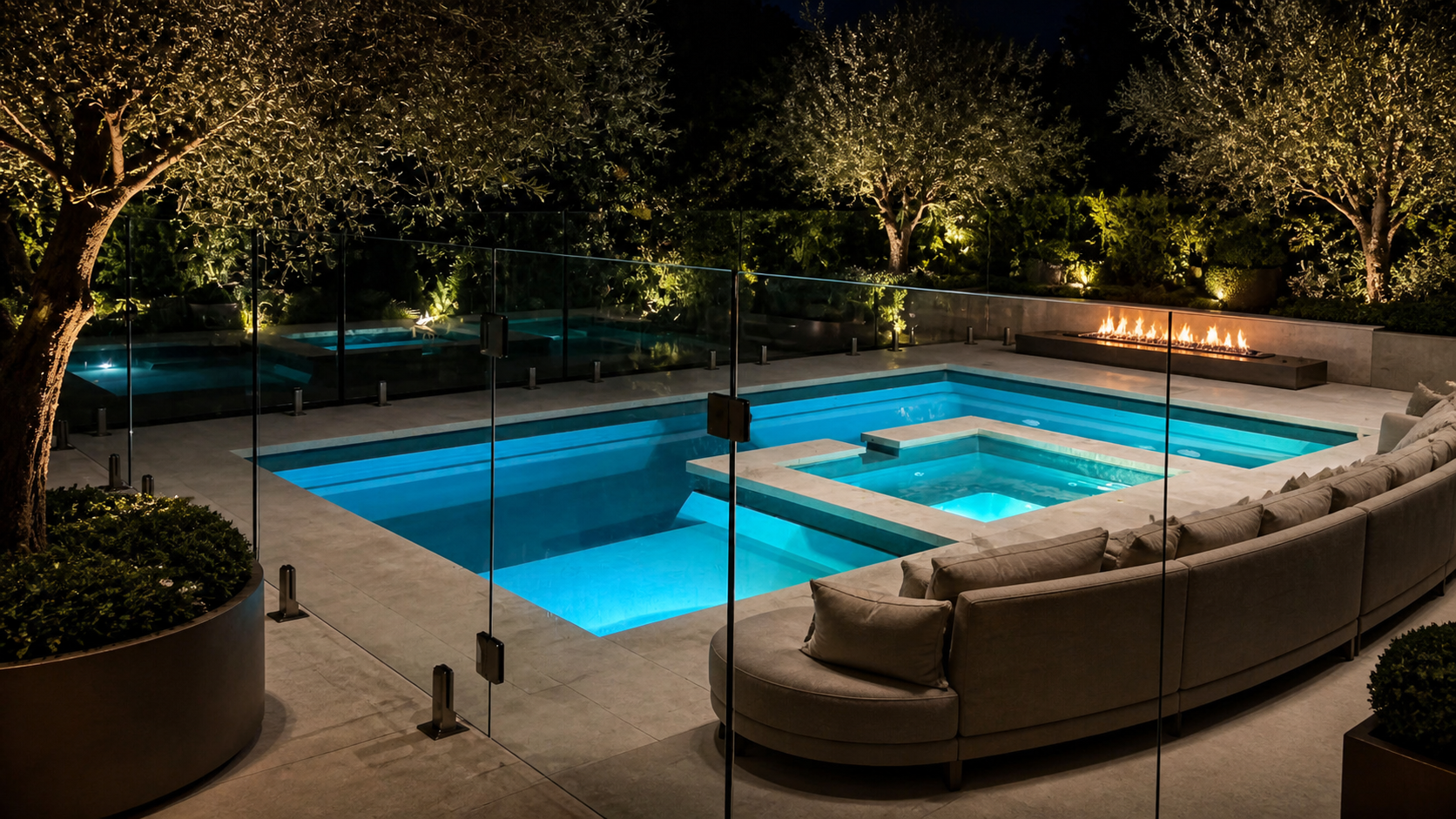 The Muse with Spa fibreglass swimming pool